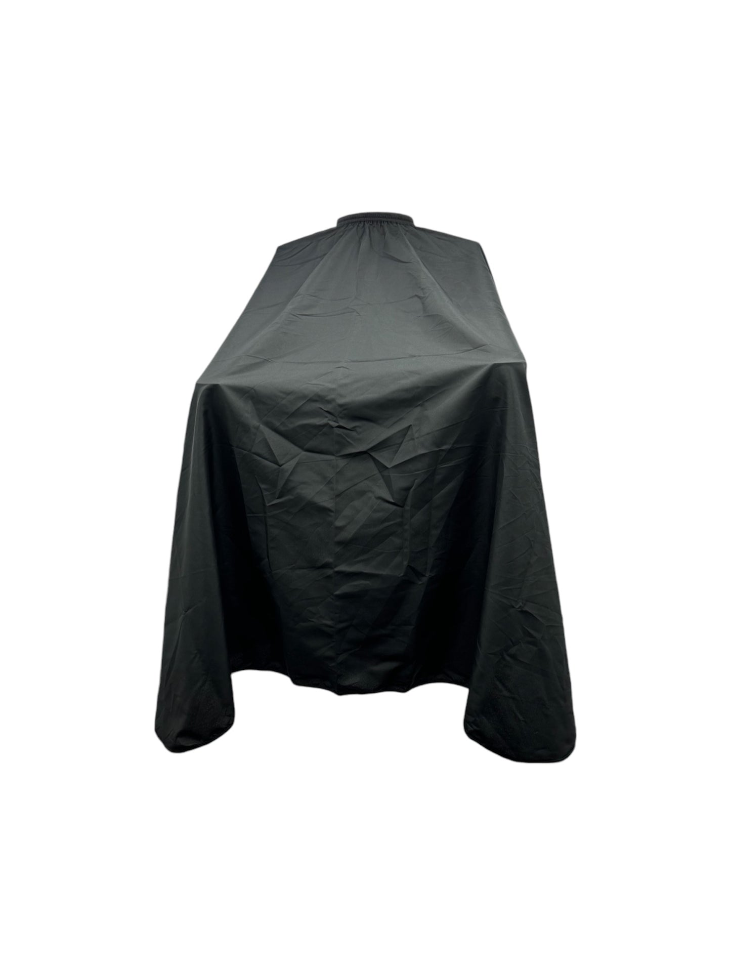 CAPA de BARBERIA CUELLO RESORTE, SOLO FONDO, COLOR NEGRO  Ref BS3-002