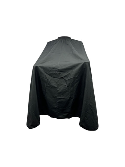 CAPA de BARBERIA CUELLO RESORTE, SOLO FONDO, COLOR NEGRO  Ref BS3-002