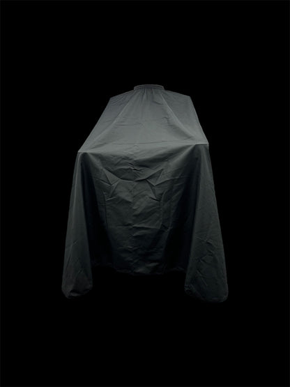 CAPA de BARBERIA CUELLO RESORTE, SOLO FONDO, COLOR NEGRO  Ref BS3-002