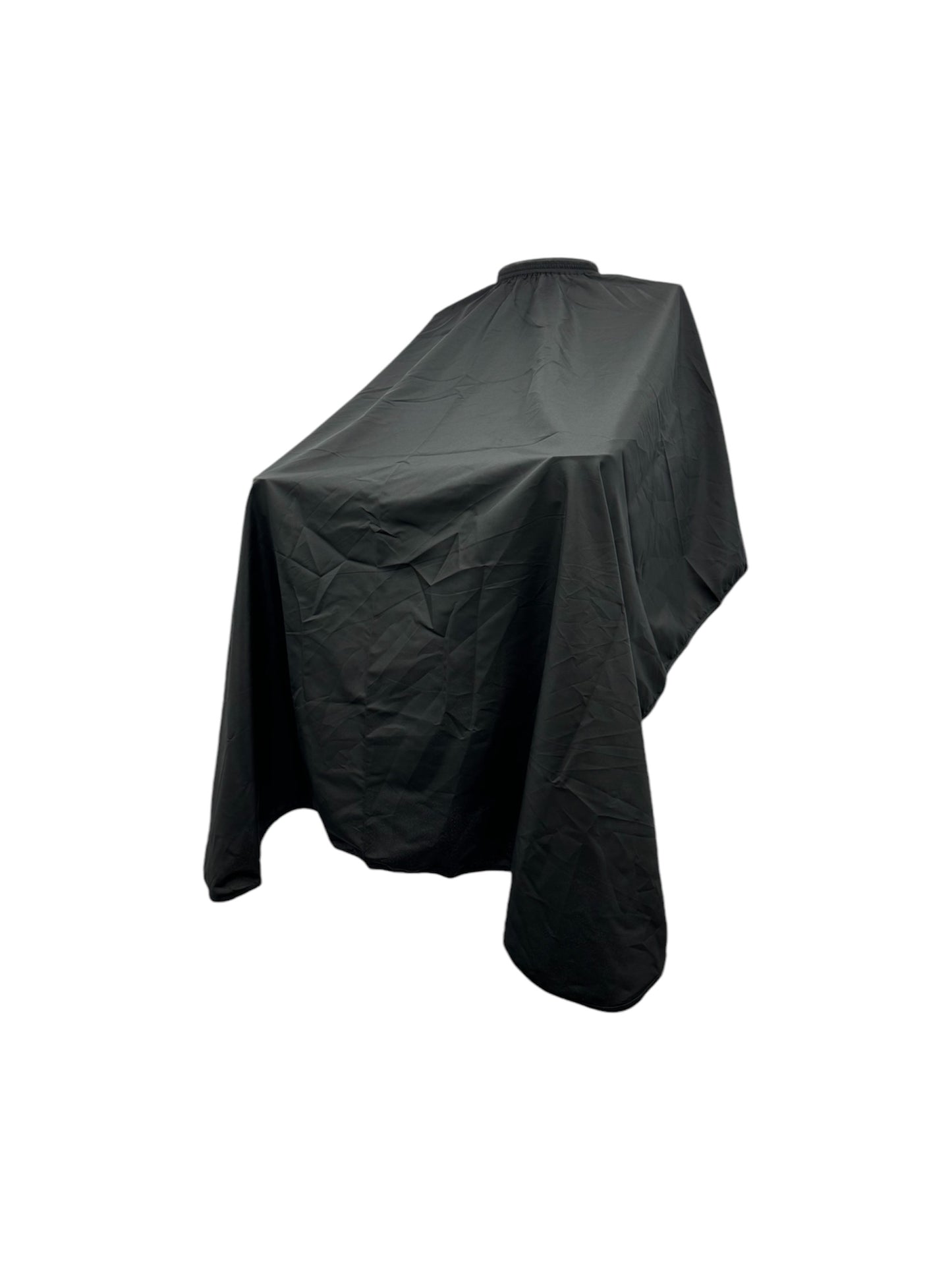 CAPA de BARBERIA CUELLO RESORTE, SOLO FONDO, COLOR NEGRO  Ref BS3-002