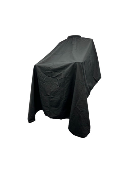 CAPA de BARBERIA CUELLO RESORTE, SOLO FONDO, COLOR NEGRO  Ref BS3-002